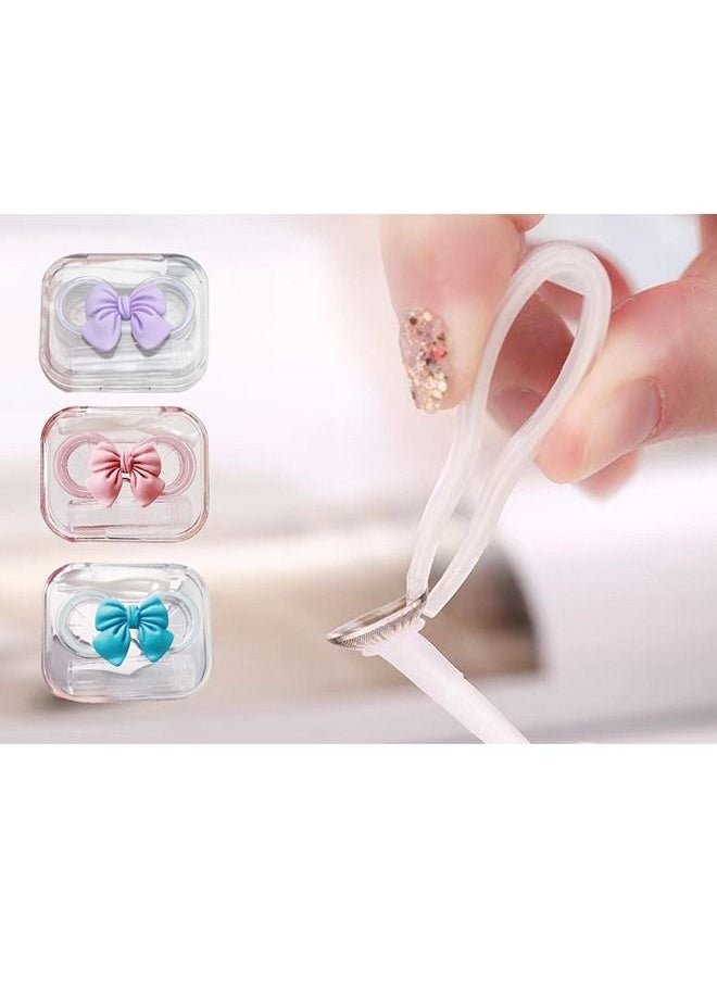 Mini Contact Lens Case Container Tweezer Stick Remover Tool