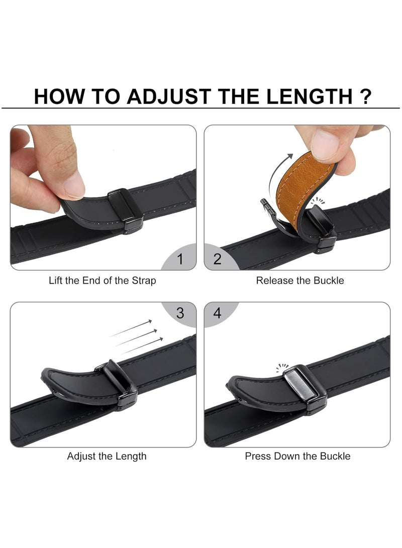 20mm Leather Strap Compatible with Galaxy Watch 7/6/6 Classic/5/5 Pro/4/4 Classic/3/Gear S2, Replacement Strap for HUAWEI Watch 2/ GT2 42mm/GT3 42mm,Dark Brown - Image 5