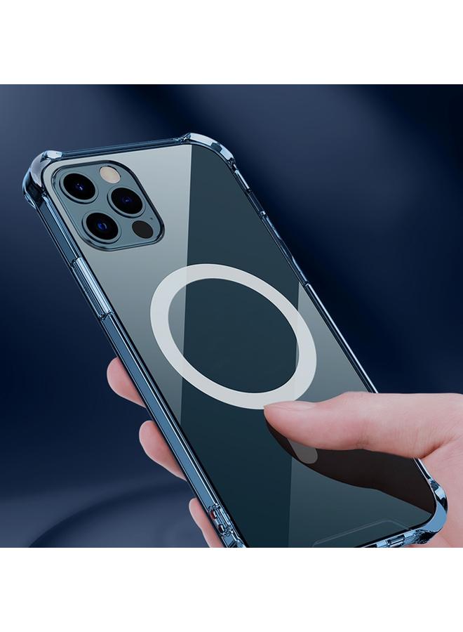 S-TOP Case For iPhone 11 Magsafe Case Clear Four-corner Airbag Shockproof Case with Magnetic - Image 4