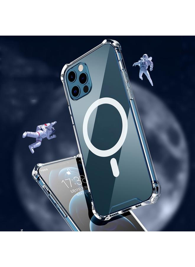 S-TOP Case For iPhone 11 Magsafe Case Clear Four-corner Airbag Shockproof Case with Magnetic - Image 2