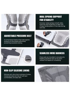 Bukela Knee Brace for Men Women Compression Knee Sleeve with Side Stabilizers Knee Support for Meniscus Tear Workout Sports Knee Protection for Arthritis Pain Relief Joint Pain  - Image 4