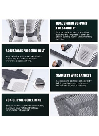 Medical Knee Brace for Men & Women with Side Stabilizers Compression Support - Arthritis & Joint Pain Relief, Meniscus Tear Protection for Workout & Sports, Knee Supporter for Basketball - view 4