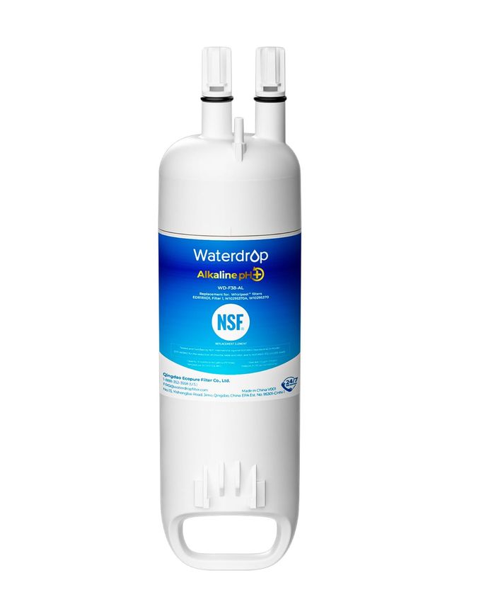 Waterdrop Alkaline W10295370A Replacement for Everydrop Filter 1, EDR1RXD1, EDR1RXD1B, P8RFWB2L, P4RFWB, Kenmore 46-9081, 46-9930, WD-F38, Enhances pH Refrigerator Water Filter - Image 1
