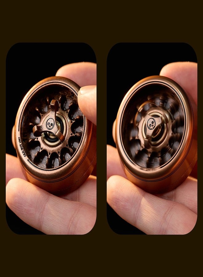 HAMMERSMITH Carnival Pocket Roulette - Adult Stress Relief Fidget Spinner, Premium EDC Toy (Neo && Red-Copper Style) - Image 3