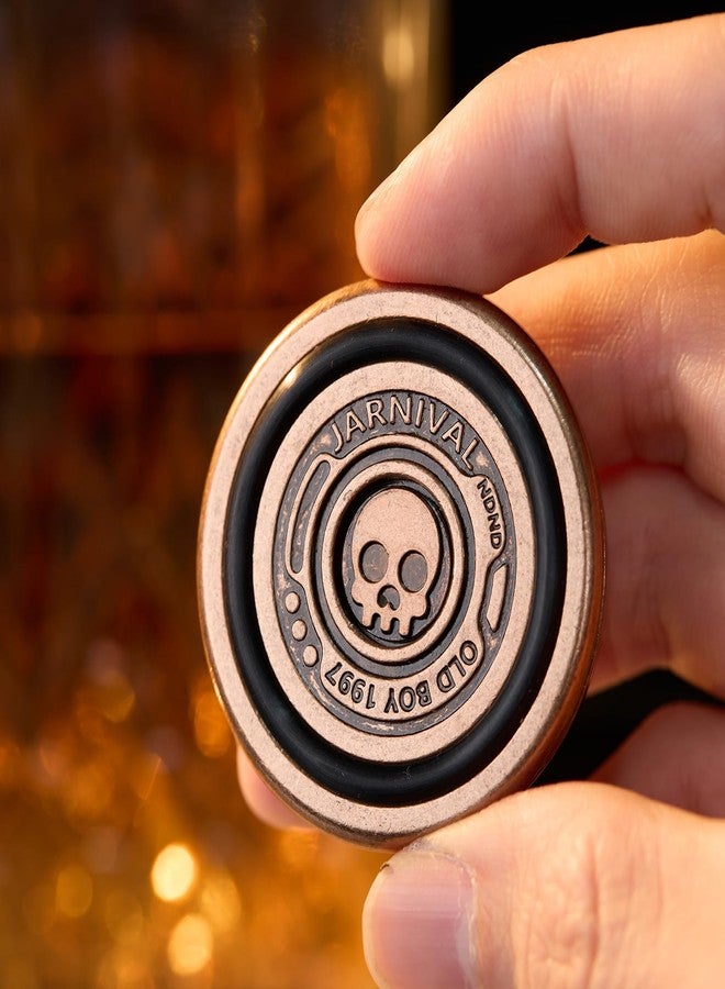 HAMMERSMITH Carnival Pocket Roulette - Adult Stress Relief Fidget Spinner, Premium EDC Toy (Neo && Red-Copper Style) - Image 4