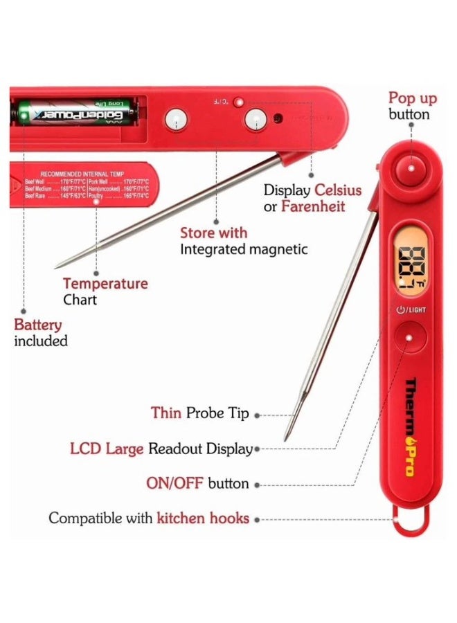 ثيرمو برو ميزان حرارة مطبخ TP03 للطبخ والشوي وفحص حرارة الطعام من ThermoPro - Image 4
