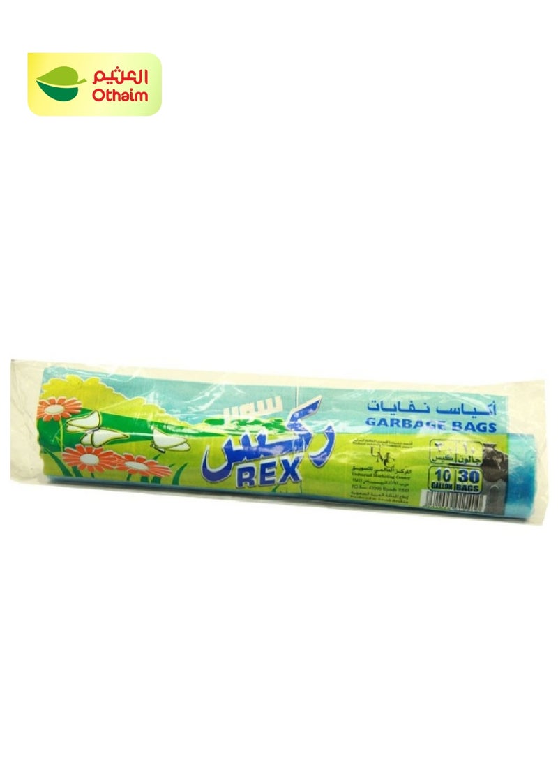 REX - أكياس القمامة ركس، سعة 10 جالون، 30 كيس - Image 1