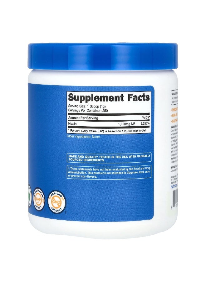 Nutricost, Niacin, Unflavored, 8.9 oz (250 g) (Packaging may vary) - Image 2