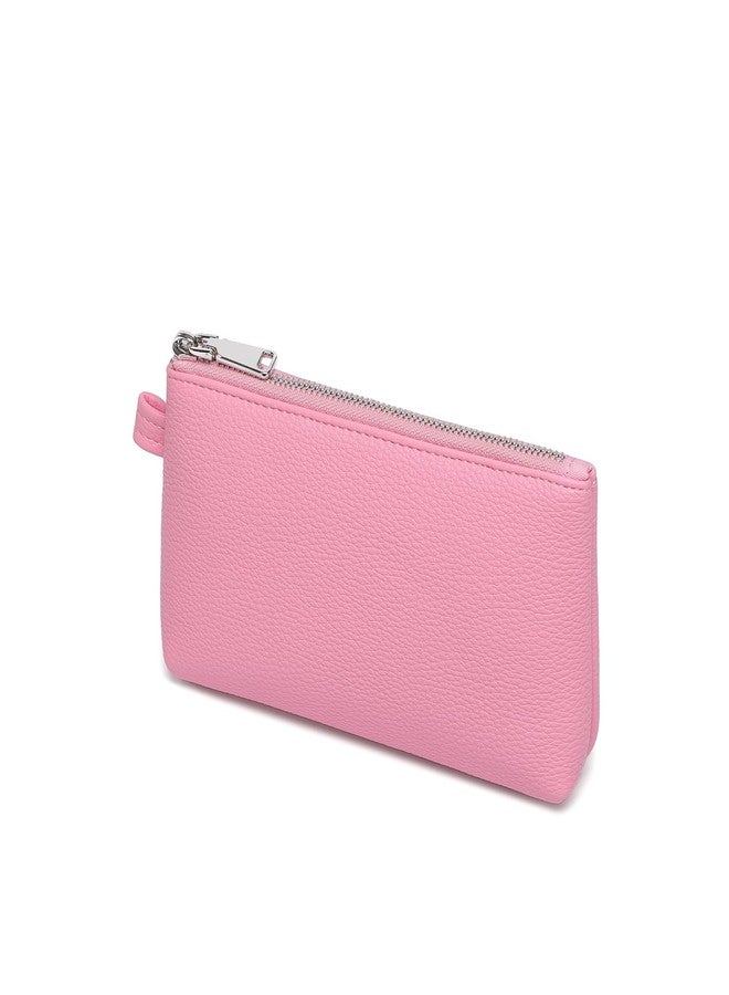 YONBEN PU Leather Makeup Simple and Convenient Handbag Small Exquisite Storage Bag (Pu/Azalea Pink) - Image 1