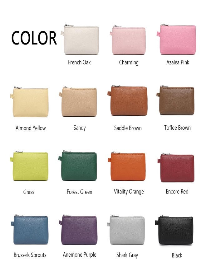 YONBEN PU Leather Makeup Simple and Convenient Handbag Small Exquisite Storage Bag (Pu/Azalea Pink) - Image 5