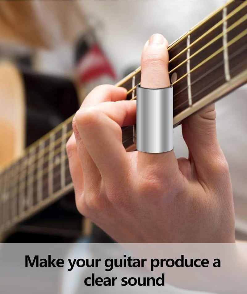 Indusoire 2 Pcs Guitar Slide Set, Guitar Accessories, Guitar Slide Ring and Bottleneck Slide for Electric and Acoustic Guitar, Professional Sound for Practice Sessions and Live Performances - Image 3