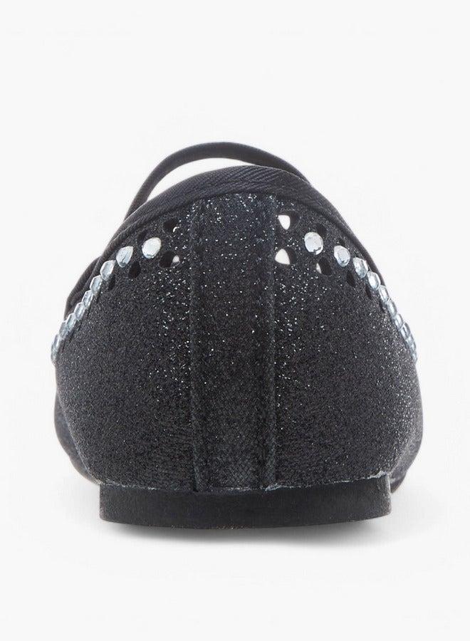Flora Bella By Shoexpress Embellished Ballerina Shoes with Elastic Closure - Image 5