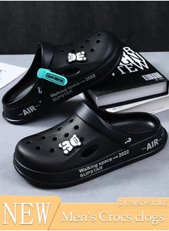 DUNISO Men's Sandals Bath Slippers Quick Drying Slide Sandal Non-Slip Soft Shower Slippers Spa Bath Pool Gym House Slippers Beach Sandals for Indoor & Outdoor  - Image 1