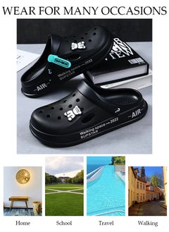 DUNISO Men's Sandals Bath Slippers Quick Drying Slide Sandal Non-Slip Soft Shower Slippers Spa Bath Pool Gym House Slippers Beach Sandals for Indoor & Outdoor  - Image 3