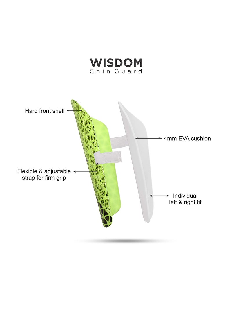 Nivia Wisdom - 2018 Plastic Polypropylene Shin Guard | For Youth and Adults | for Football Games Matches, Training | Light Weight & Breathable - Image 3