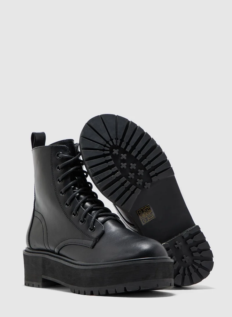 TOPSHOP Oslo Chunky Lace Up Boot