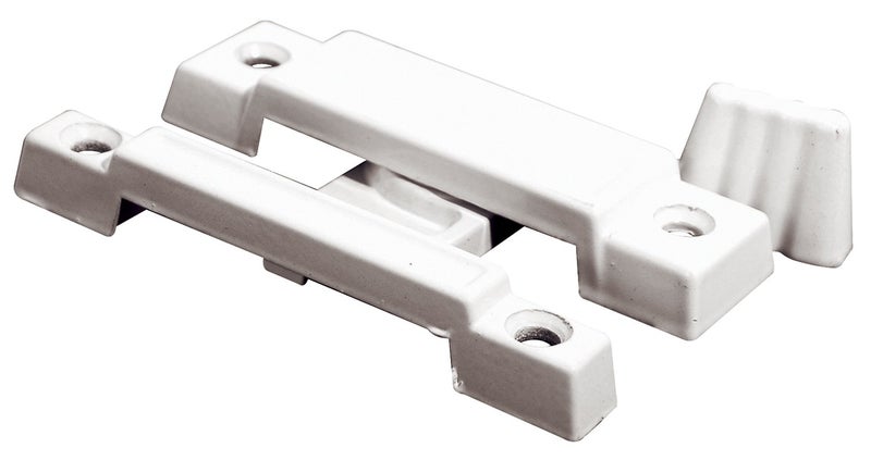 PrimeLine F 2533 Slim Line Sliding Window Sash Lock 214 In Hole Centers Diecast Zinc WhitePainted Single Pack