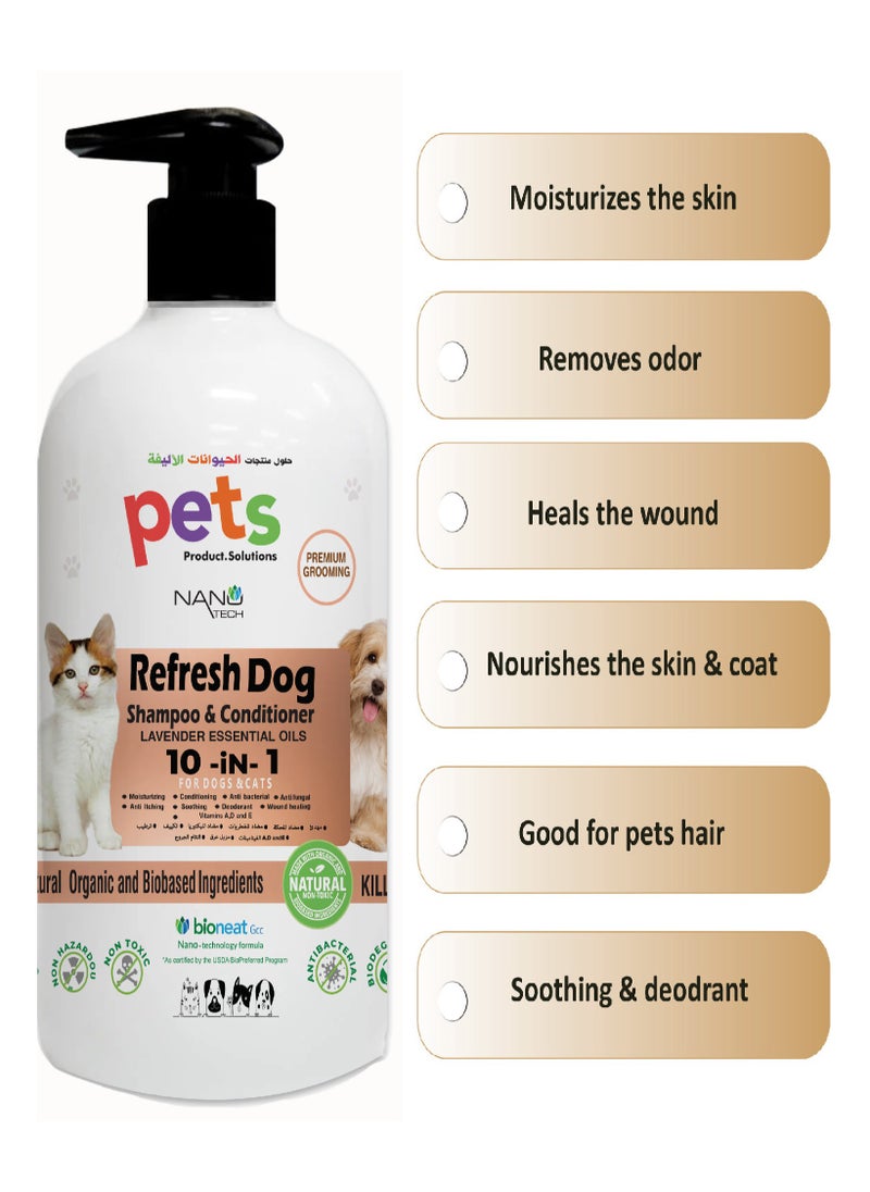 bioneat Pets Refresh Dog Shampoo & Conditioner 500ml  - Image 4