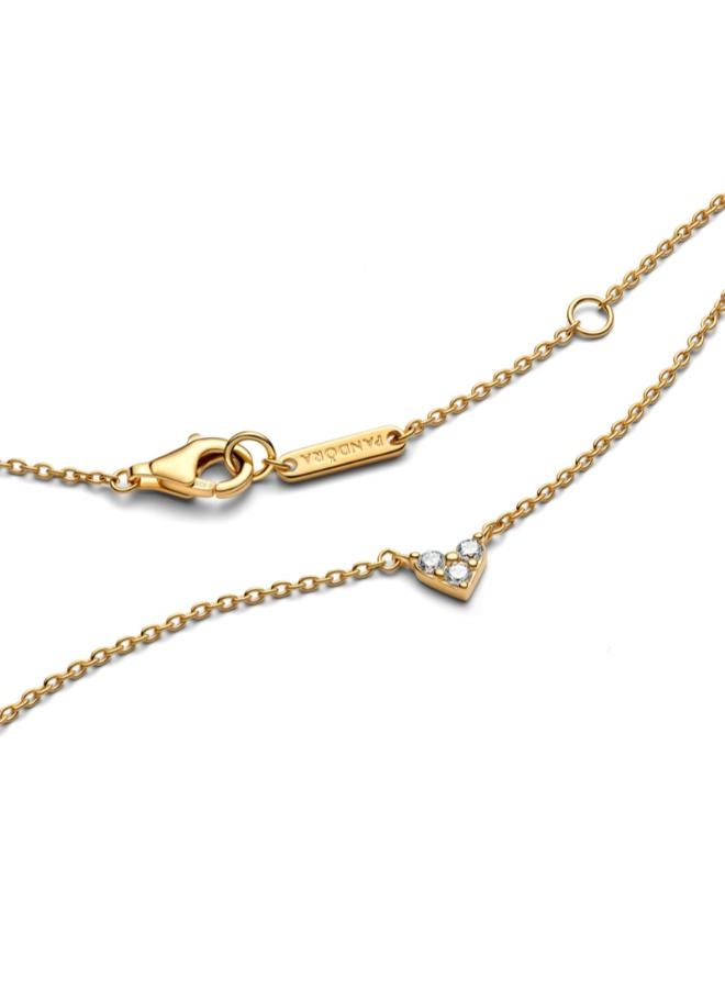 PANDORA Triple Stone Heart Collier Necklace - Image 3