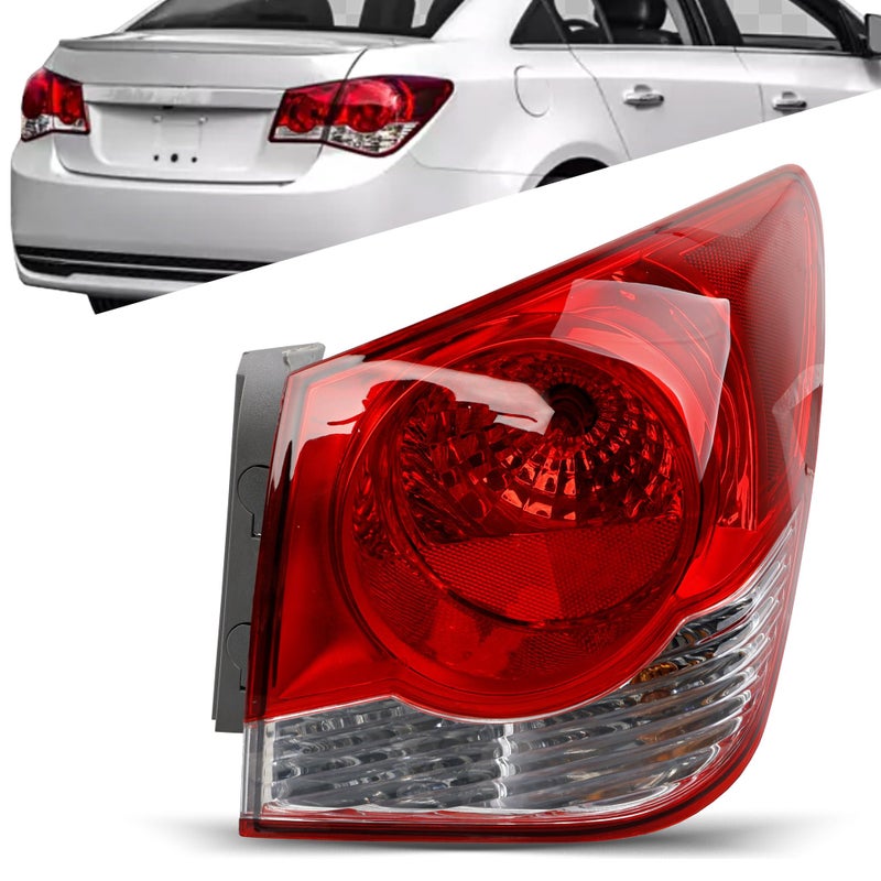 Misakomo Outer Tail Light Compatible with Chevrolet Cruze 20112015 and Cruze Limited 2016 Brake Taillight Assembly Replacement for 96828251 and GM2805107 Passenger Right Side RH