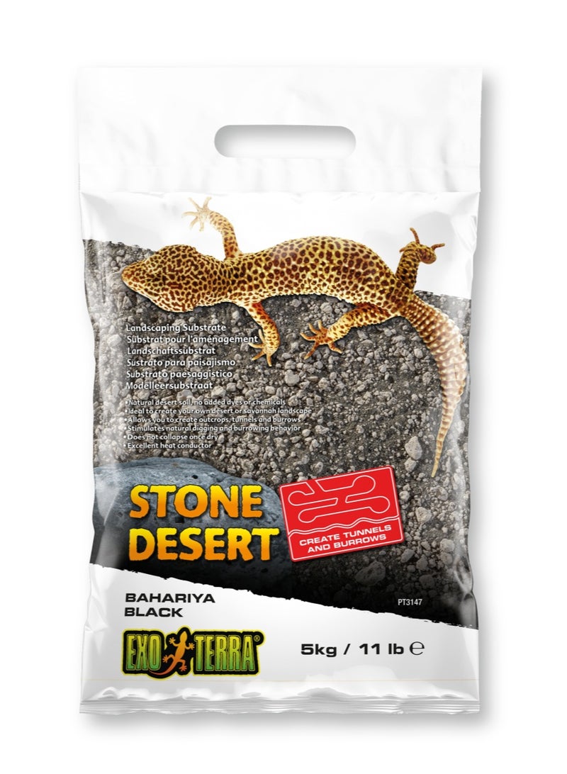 Exo Terra Stone Desert Bahariya Black 11 lb (5 kg)