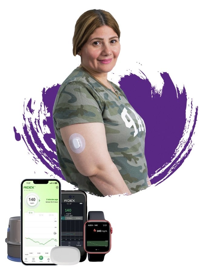 Diabetes Cloud - AiDEX CGM: 3 Sensors, 30-Day Continuous Glucose Monitoring - Image 1