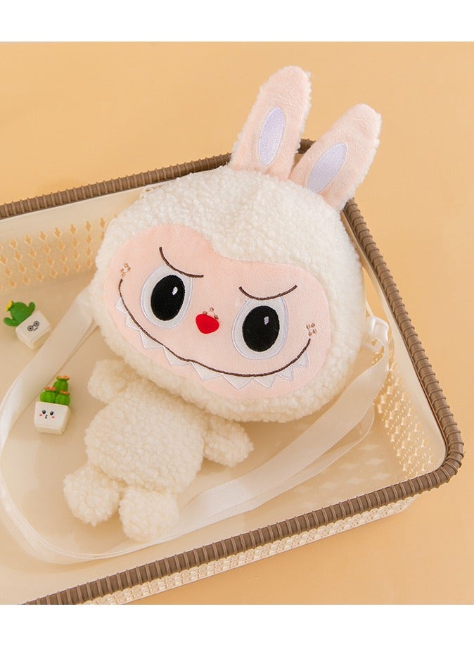 LABUBU Bubble Mart cLabubu Crossbody Bag Cartoon Backpack Doll Change Plush Bag Backpackloth crossbody bag cartoon backpack doll changing plush bag