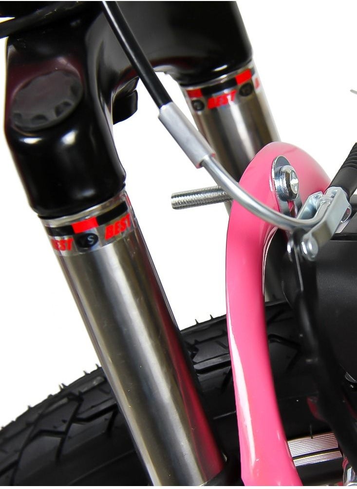 MOUNTAIN GEAR Lady Sports Bike 26 Inch with 7 Gears | Road, City & Mountain Bicycle Mech Disk Brakes MTB Suspension Adjustable Seat Heights Unisex Adult Comfort, PINK  - Image 5