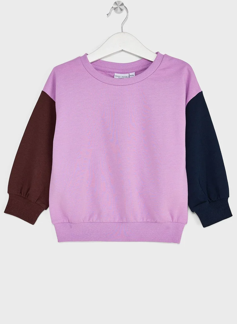 NAME IT Kids Colourblock Sweatshirt