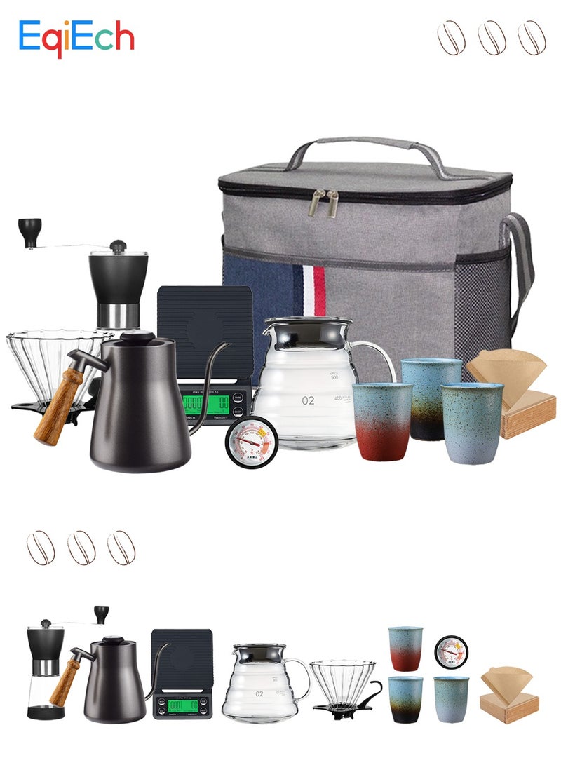 EqiEch 10-Piece Drip Coffee Maker Set V60 Size 02 - Image 1