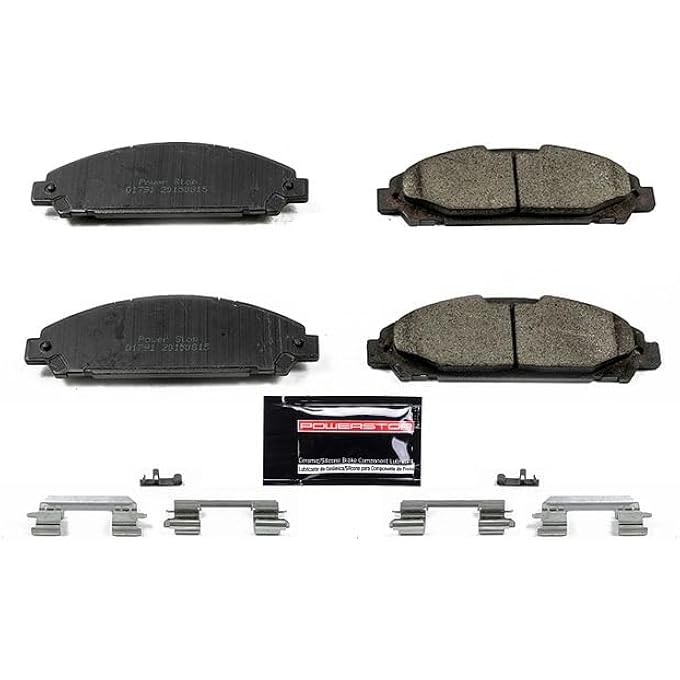 ستوب واق الإيقاف الكهربائي Z231791 الأمام Z23 Evolution Sport من ألياف الكربون مع وسادات فرامل سيراميكية مع قطع معدنية لفورد موستانج 20152023 الطراز الخاص - Image 3