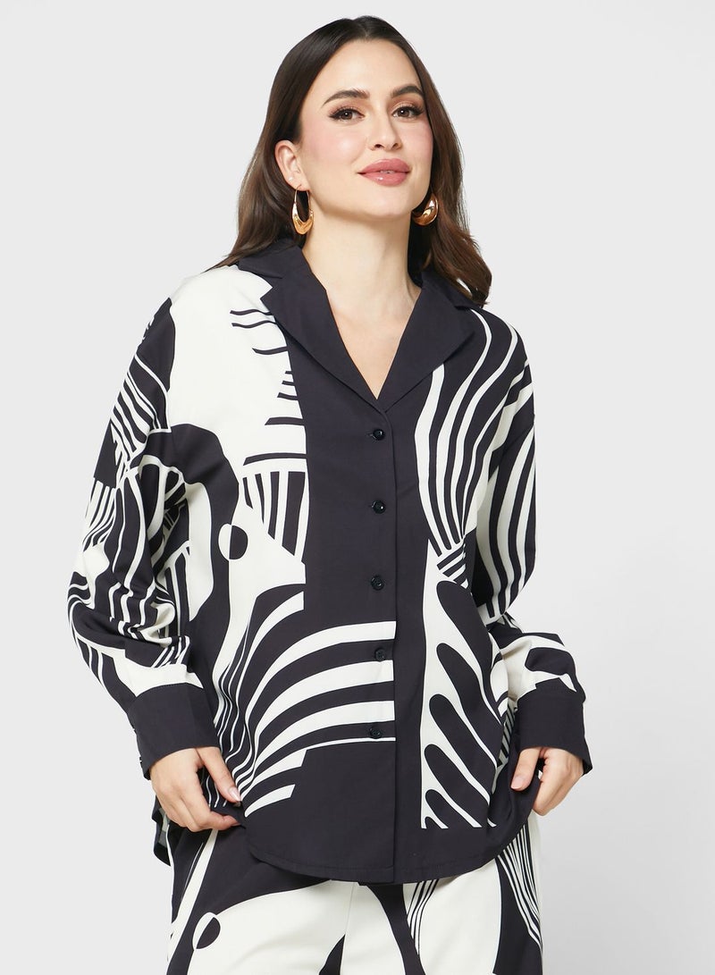 ايلا طقم بلوزة وبنطلون مطبوع - Image 3