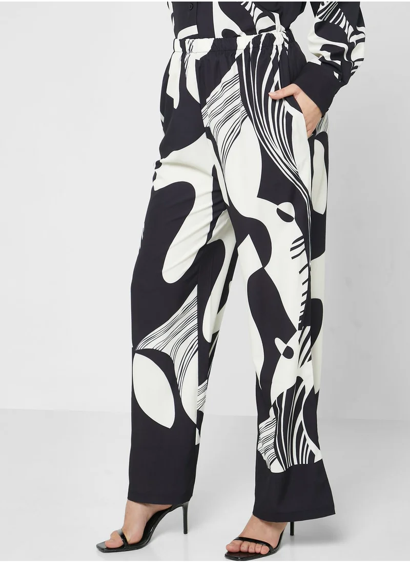 ELLA Printed Top & Pant Set