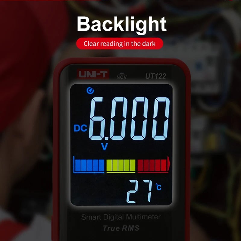 UNI-T  UT122 Smart Digital Multimeter  Electric Tester Voltmeter Hz NCV LIVE Professional Electrician Multi Meter - Image 2