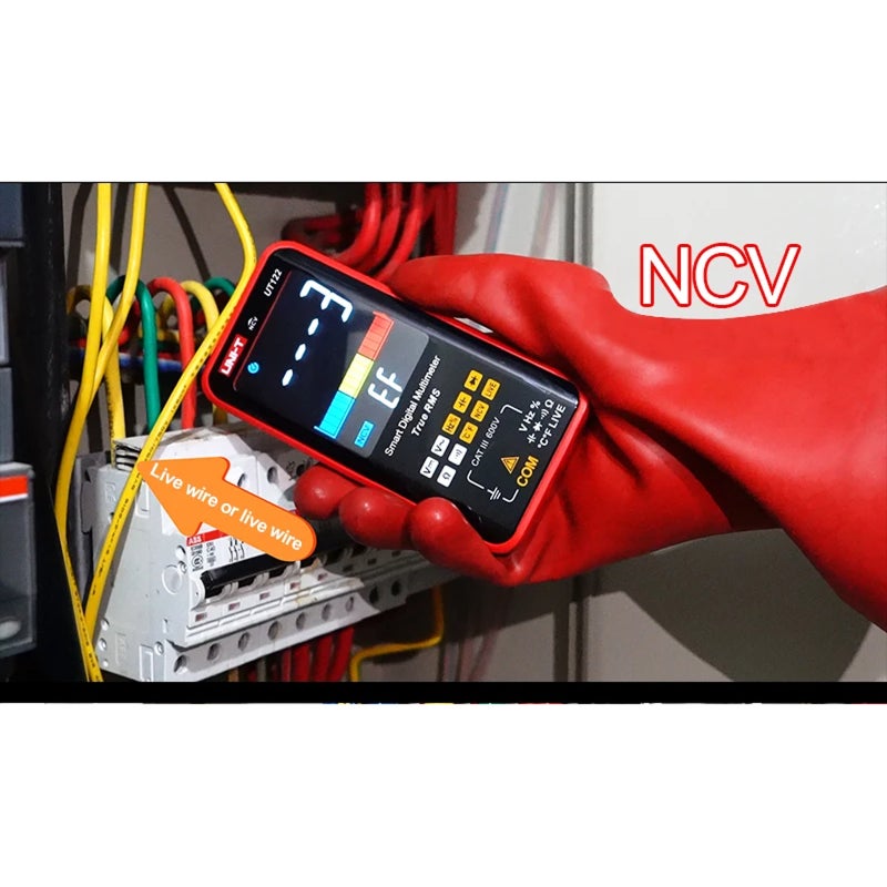 UNI-T  UT122 Smart Digital Multimeter  Electric Tester Voltmeter Hz NCV LIVE Professional Electrician Multi Meter - Image 5
