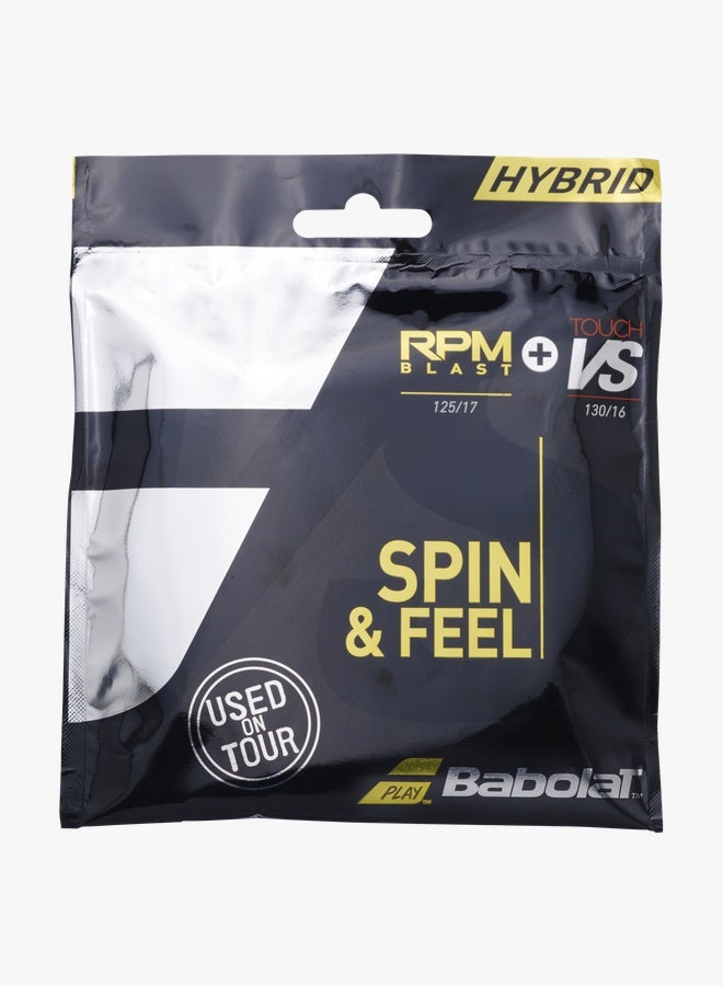 Babolat Hybrid Rpmb 125 + Vs 130 Tennis String - Black - 12M - Image 2