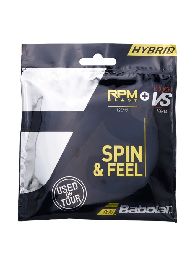 Babolat Hybrid Rpmb 125 + Vs 130 Tennis String - Black - 12M - Image 1