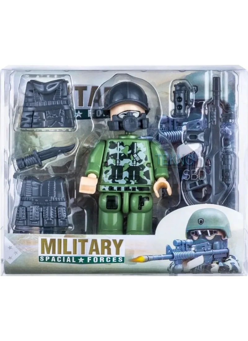 ماريماري 2 Pieces Special Forces Mini Soldier Figure Set Minifigure Toy Mini