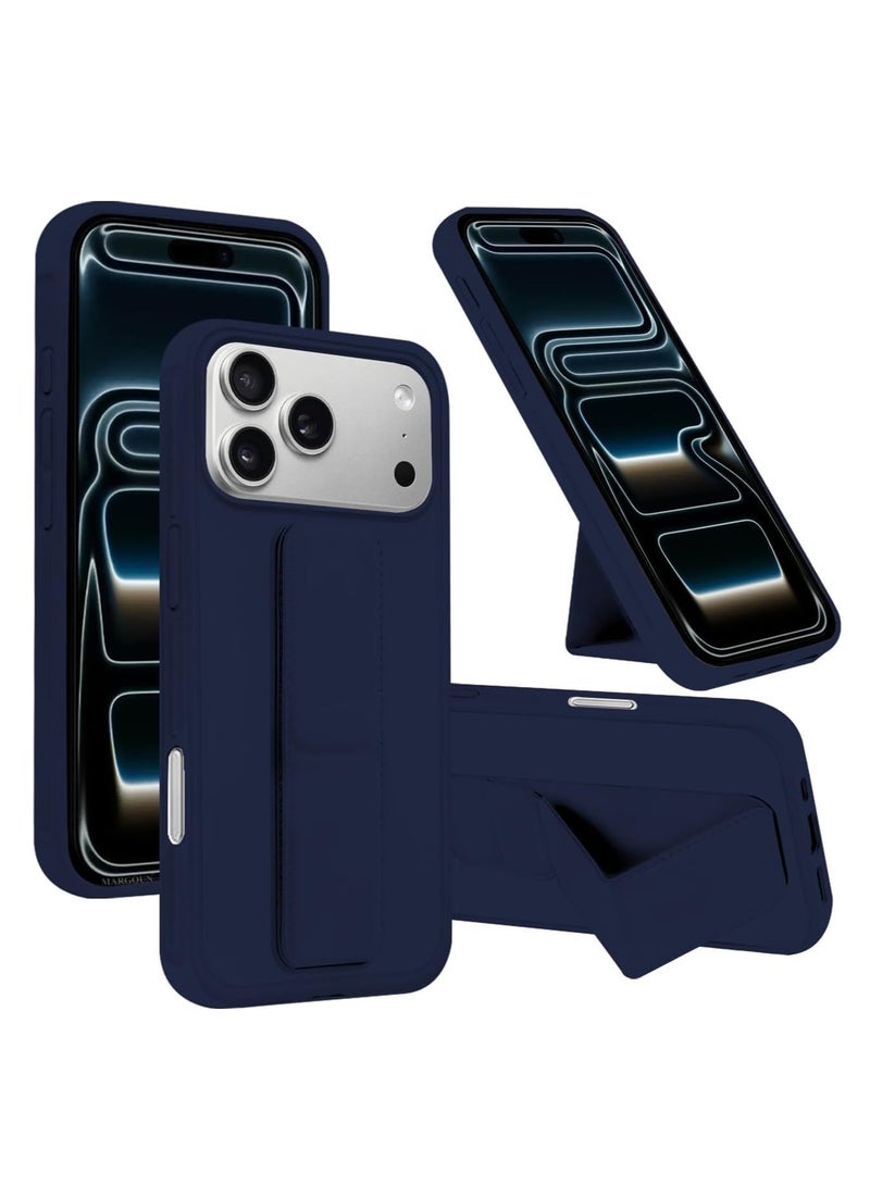 حومة جراب iPhone 17 Pro Max مع حامل للإصبع وغطاء هاتف متعدد الوظائف ومضاد للصدمات وغطاء حامل هاتف اثنين في واحد لهاتف iPhone 17 Pro Max مقاس 6.9 بوصة - Image 1