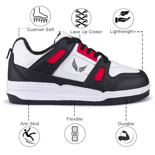 BERSACHE Red Sports,Gym, Trending Stylish Running Shoes for Men, 7 UK - Image 5