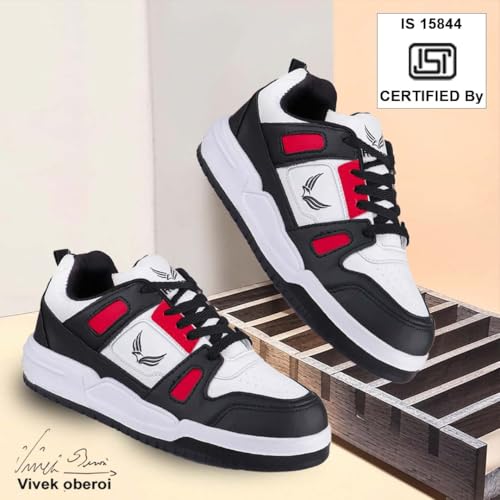 BERSACHE Red Sports,Gym, Trending Stylish Running Shoes for Men, 7 UK - Image 3