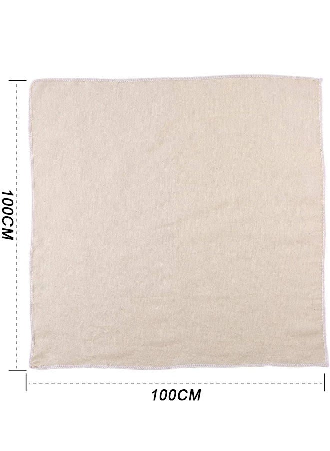 100CM Muslin Cloths Reusable for Straining, Unbleached Pure Cotton Cheesecloth, Soft Square Cheese Clothes Weave Fabric Filter for Cooking, Baking - Image 2
