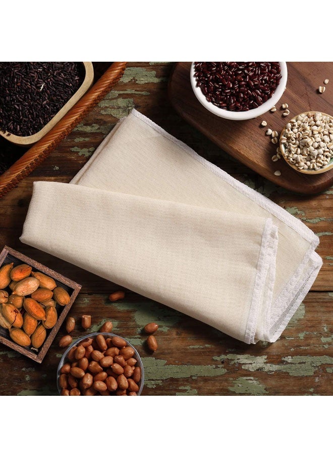 100CM Muslin Cloths Reusable for Straining, Unbleached Pure Cotton Cheesecloth, Soft Square Cheese Clothes Weave Fabric Filter for Cooking, Baking - Image 5