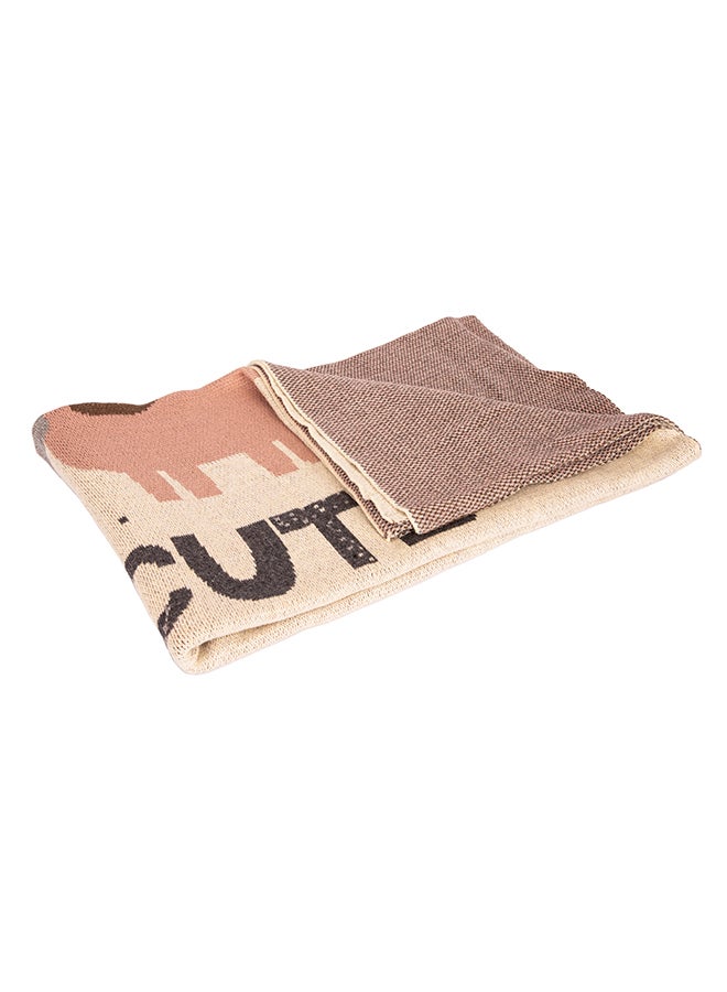 Alina Blanket 100% Cotton Knitted (Be Cute Multi ) - Image 1