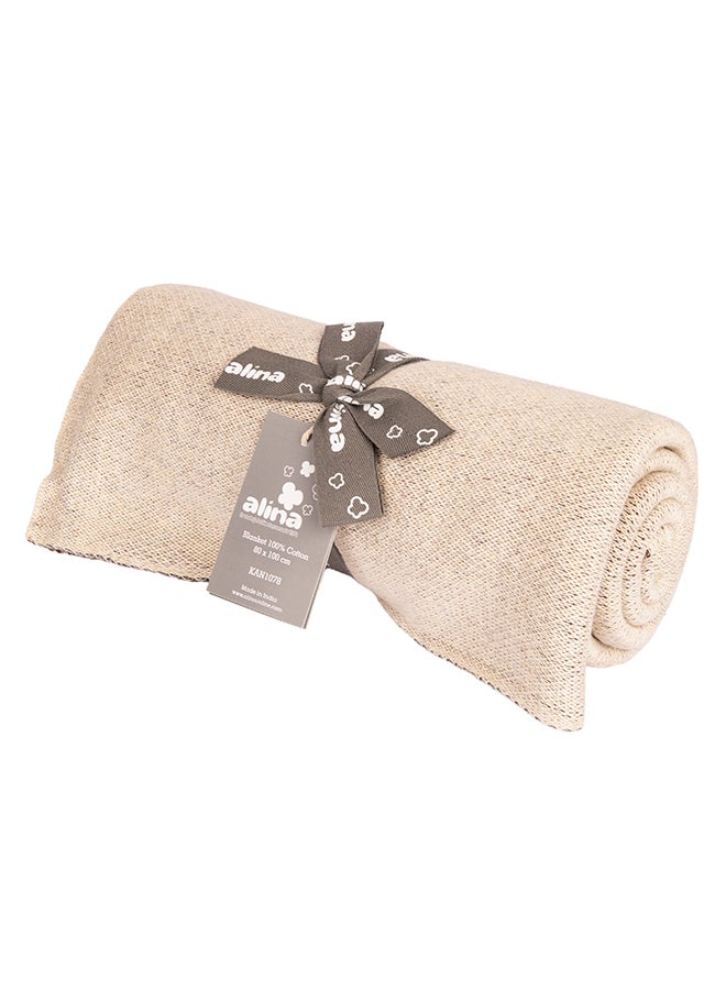 Alina Blanket 100% Cotton Knitted (Be Cute Multi ) - Image 3