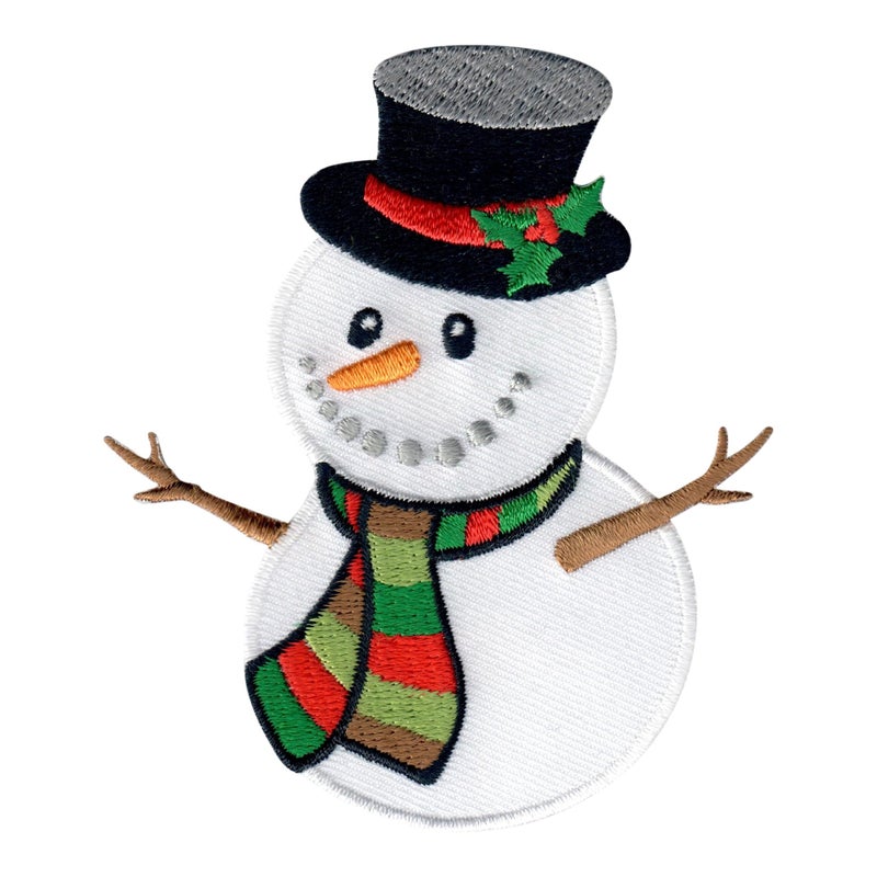PatchMommy Snowman Patch Christmas, Iron On/Sew On - Appliques for Kids Children - Image 5