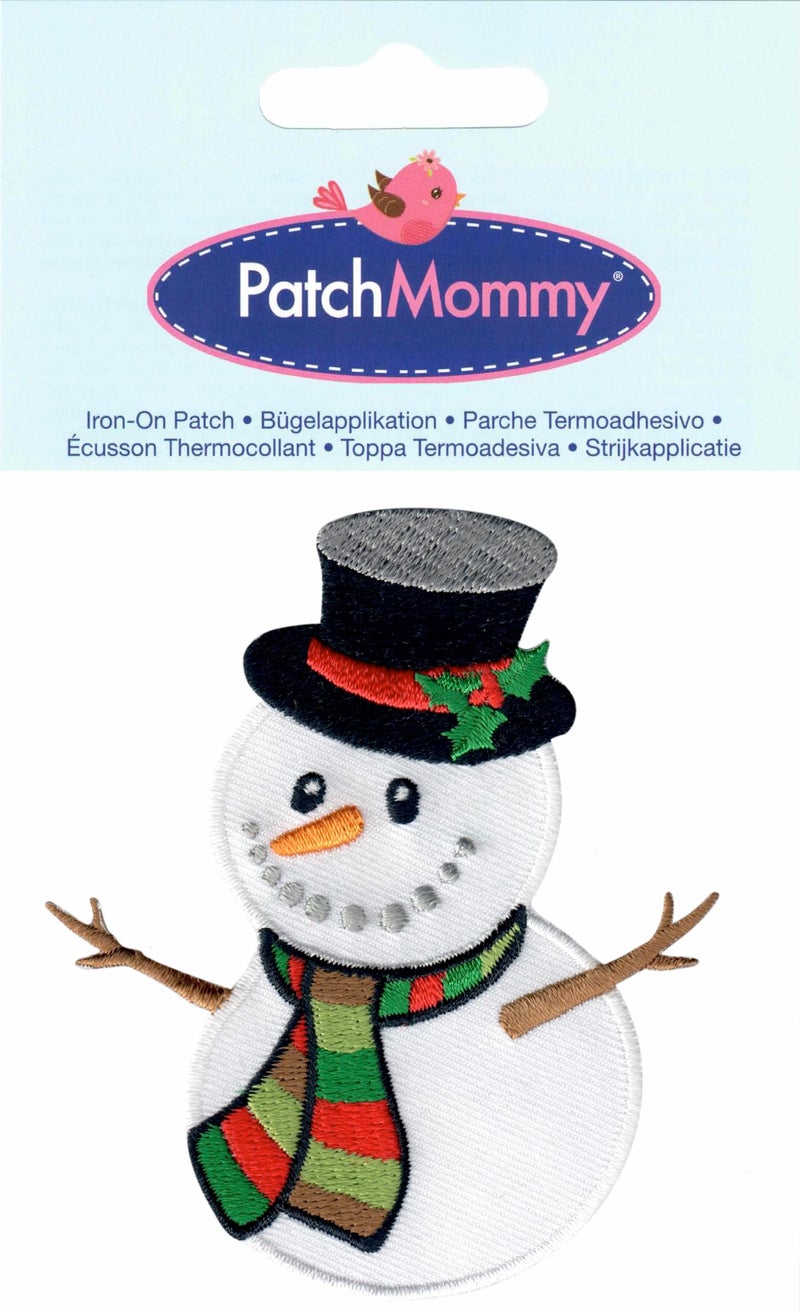 PatchMommy Snowman Patch Christmas, Iron On/Sew On - Appliques for Kids Children - Image 3