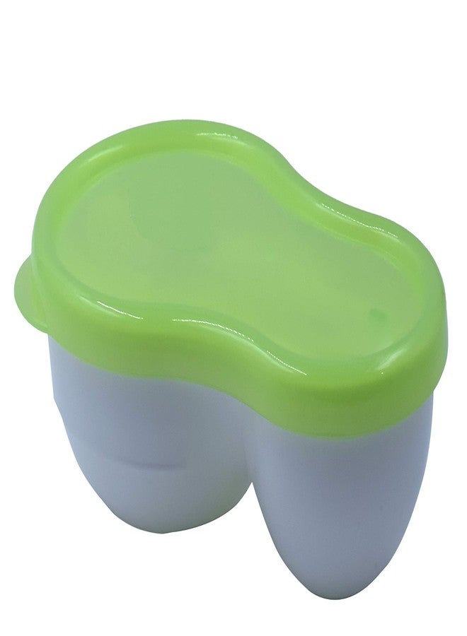 BCARE Bpa-Free Food Dish Feeding Bowl with Spoon Set for Newborn Baby Grinding Box Toddler Infants Kids 6-12 Months Pack of 1 (Green) - Image 5
