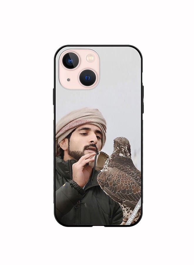 VR CREATIVE Protective Case Cover For Apple iPhone 14 Sheikh Hamdan Loving His Eagle Design Multicolour - Image 1