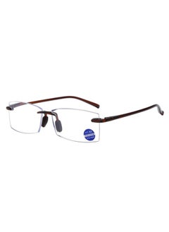 New Business Fashion Frameless Trim Reading Glasses Men's Anti Blue Light Reading Glasses Super Light Tr Reading Glasses